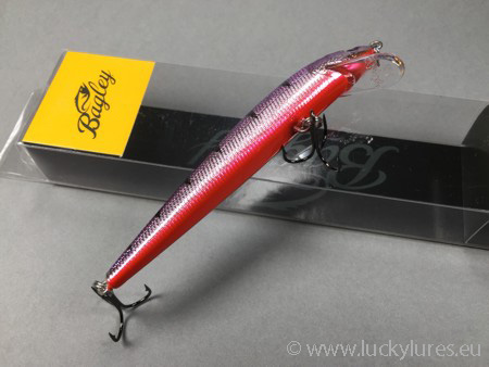 Unterseite Minnow B Wobbler, Größe: 04, Farbe: Grape Tiger, Bagley Bait.